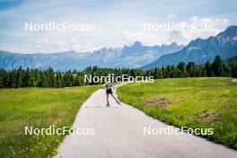 28.06.2024, Lavaze, Italy (ITA): Juni Arnekleiv (NOR) - Biathlon summer training, Lavaze (ITA). www.nordicfocus.com. © Barbieri/NordicFocus. Every downloaded picture is fee-liable.