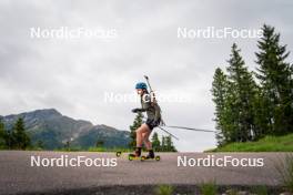 15.06.2024, Lavaze, Italy (ITA): Ella Hallvarsson (SWE) - Biathlon summer training, Lavaze (ITA). www.nordicfocus.com. © Barbieri/NordicFocus. Every downloaded picture is fee-liable.