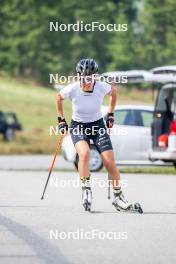 28.08.2024, Bessans, France (FRA): Oceane Michelon (FRA) - Biathlon summer training, Bessans (FRA). www.nordicfocus.com. © Authamayou/NordicFocus. Every downloaded picture is fee-liable.