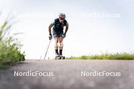 19.06.2024, Lavaze, Italy (ITA): Tommaso Giacomel (ITA) - Biathlon summer training, Lavaze (ITA). www.nordicfocus.com. © Vanzetta/NordicFocus. Every downloaded picture is fee-liable.