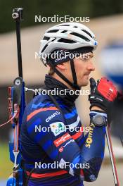 16.09.2024, Lenzerheide, Switzerland (SUI): Fabien Claude (FRA) - Biathlon summer training, Lenzerheide (SUI). www.nordicfocus.com. © Manzoni/NordicFocus. Every downloaded picture is fee-liable.