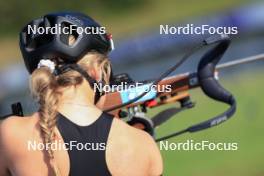 18.07.2024, Lenzerheide, Switzerland (SUI): Grace Castonguay (USA) - Biathlon summer training, Lenzerheide (SUI). www.nordicfocus.com. © Manzoni/NordicFocus. Every downloaded picture is fee-liable.