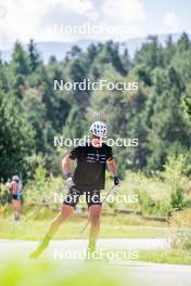 17.08.2024, Font-Romeu, France (FRA): Edgar Geny (FRA) - Biathlon summer training, Font-Romeu (FRA). www.nordicfocus.com. © Authamayou/NordicFocus. Every downloaded picture is fee-liable.