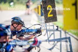 29.08.2024, Bessans, France (FRA): Emilien Jacquelin (FRA) - Biathlon summer training, Bessans (FRA). www.nordicfocus.com. © Authamayou/NordicFocus. Every downloaded picture is fee-liable.