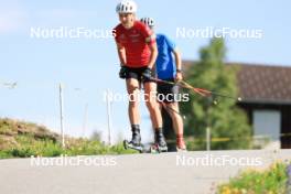 15.07.2024, Lenzerheide, Switzerland (SUI): Lucie Charvatova (CZE) - Biathlon summer training, Lenzerheide (SUI). www.nordicfocus.com. © Manzoni/NordicFocus. Every downloaded picture is fee-liable.