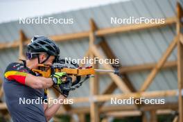 20.09.2024, Font-Romeu, France (FRA): Sam Parmantier (BEL) - Biathlon summer training, Font-Romeu (FRA). www.nordicfocus.com. © Authamayou/NordicFocus. Every downloaded picture is fee-liable.