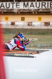 09.11.2024, Bessans, France (FRA): Justine Braisaz-Bouchet (FRA) - Biathlon summer training, Bessans (FRA). www.nordicfocus.com. © Authamayou/NordicFocus. Every downloaded picture is fee-liable.