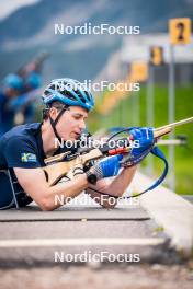 15.06.2024, Lavaze, Italy (ITA): Martin Ponsiluoma (SWE) - Biathlon summer training, Lavaze (ITA). www.nordicfocus.com. © Barbieri/NordicFocus. Every downloaded picture is fee-liable.