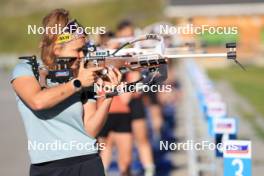 06.08.2024, Lenzerheide, Switzerland (SUI): Lea Meier (SUI) - Biathlon summer training, Lenzerheide (SUI). www.nordicfocus.com. © Manzoni/NordicFocus. Every downloaded picture is fee-liable.