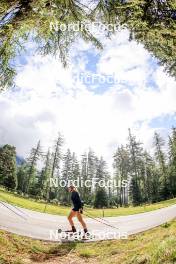 10.09.2024, Lenzerheide, Switzerland (SUI): Amy Baserga (SUI) - Biathlon summer training, Lenzerheide (SUI). www.nordicfocus.com. © Manzoni/NordicFocus. Every downloaded picture is fee-liable.