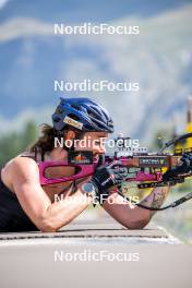 28.08.2024, Bessans, France (FRA): Lou Jeanmonnot (FRA) - Biathlon summer training, Bessans (FRA). www.nordicfocus.com. © Authamayou/NordicFocus. Every downloaded picture is fee-liable.