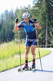 18.07.2024, Lenzerheide, Switzerland (SUI): Vincent Bonacci (USA) - Biathlon summer training, Lenzerheide (SUI). www.nordicfocus.com. © Manzoni/NordicFocus. Every downloaded picture is fee-liable.