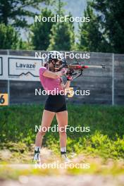 31.07.2024, Lavaze, Italy (ITA): Anna Andexer (AUT) - Biathlon summer training, Lavaze (ITA). www.nordicfocus.com. © Barbieri/NordicFocus. Every downloaded picture is fee-liable.