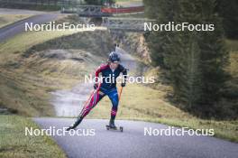 22.10.2024, Lavaze, Italy (ITA): Johannes Dale-Skjevdal (NOR) - Biathlon summer training, Lavaze (ITA). www.nordicfocus.com. © Vanzetta/NordicFocus. Every downloaded picture is fee-liable.