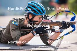 06.06.2024, Lavaze, Italy (ITA): Malte Stefansson (SWE) - Biathlon summer training, Lavaze (ITA). www.nordicfocus.com. © Barbieri/NordicFocus. Every downloaded picture is fee-liable.