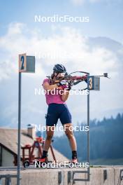 06.08.2024, Lavaze, Italy (ITA): Kristina Oberthaler (AUT) - Biathlon summer training, Lavaze (ITA). www.nordicfocus.com. © Barbieri/NordicFocus. Every downloaded picture is fee-liable.