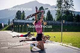 31.07.2024, Lavaze, Italy (ITA): Anna Andexer (AUT) - Biathlon summer training, Lavaze (ITA). www.nordicfocus.com. © Barbieri/NordicFocus. Every downloaded picture is fee-liable.