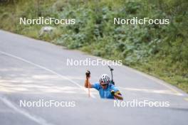 27.08.2024, Martell, Italy (ITA): Giacomel Tommaso (ITA) - Biathlon summer training, Martell (ITA). www.nordicfocus.com. © Vanzetta/NordicFocus. Every downloaded picture is fee-liable.