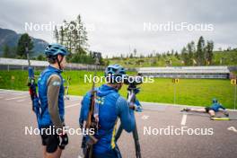 15.06.2024, Lavaze, Italy (ITA): Anton Ivarsson (SWE), Viktor Brandt (SWE), (l-r)  - Biathlon summer training, Lavaze (ITA). www.nordicfocus.com. © Barbieri/NordicFocus. Every downloaded picture is fee-liable.