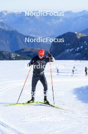 14.10.2024, Ramsau am Dachstein, Austria (AUT): Felix Ullmann (SUI) - Biathlon summer training, Dachsteinglacier, Ramsau am Dachstein (AUT). www.nordicfocus.com. © Manzoni/NordicFocus. Every downloaded picture is fee-liable.