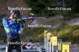 12.10.2024, Ramsau am Dachstein, Austria (AUT): Dmytro Pidruchnyi (UKR) - Biathlon summer training, Ramsau am Dachstein (AUT). www.nordicfocus.com. © Manzoni/NordicFocus. Every downloaded picture is fee-liable.