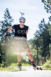 17.08.2024, Font-Romeu, France (FRA): Edgar Geny (FRA) - Biathlon summer training, Font-Romeu (FRA). www.nordicfocus.com. © Authamayou/NordicFocus. Every downloaded picture is fee-liable.