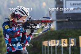 21.10.2024, Lavaze, Italy (ITA): Karoline Offigstad Knotten (NOR) - Biathlon summer training, Lavaze (ITA). www.nordicfocus.com. © Vanzetta/NordicFocus. Every downloaded picture is fee-liable.