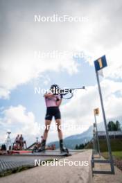 06.08.2024, Lavaze, Italy (ITA): Anna Juppe (AUT) - Biathlon summer training, Lavaze (ITA). www.nordicfocus.com. © Barbieri/NordicFocus. Every downloaded picture is fee-liable.