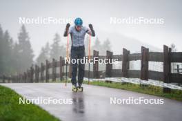 27.09.2024, Lavaze, Italy (ITA): Lukas Hofer (ITA) - Biathlon summer training, Lavaze (ITA). www.nordicfocus.com. © Barbieri/NordicFocus. Every downloaded picture is fee-liable.