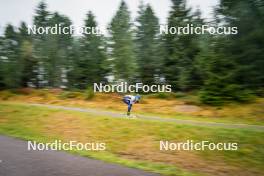 27.09.2024, Lavaze, Italy (ITA): Lukas Hofer (ITA) - Biathlon summer training, Lavaze (ITA). www.nordicfocus.com. © Barbieri/NordicFocus. Every downloaded picture is fee-liable.