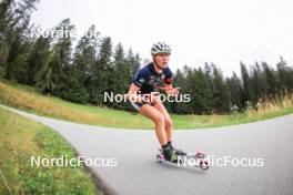 04.09.2024, Lenzerheide, Switzerland (SUI): Maren Kirkeeide (NOR) - Biathlon summer training, Lenzerheide (SUI). www.nordicfocus.com. © Manzoni/NordicFocus. Every downloaded picture is fee-liable.