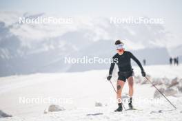 19.06.2024, Tignes, France (FRA): Lou Jeanmonnot (FRA) - Biathlon summer training, Tignes (FRA). www.nordicfocus.com. © Authamayou/NordicFocus. Every downloaded picture is fee-liable.