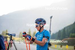 28.08.2024, Bessans, France (FRA): Quentin Fillon-Maillet (FRA) - Biathlon summer training, Bessans (FRA). www.nordicfocus.com. © Authamayou/NordicFocus. Every downloaded picture is fee-liable.