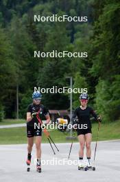 15.05.2024, Ruhpolding, Germany (GER): Franziska Preuss (GER), Marion Wiesensarter (GER), (l-r) - Biathlon summer training, Ruhpolding (SUI). www.nordicfocus.com. © Reiter/NordicFocus. Every downloaded picture is fee-liable.