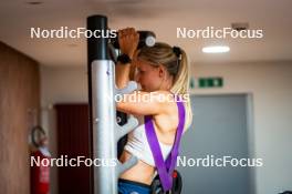 04.08.2024, Lavaze, Italy (ITA): Anna Gandler (AUT) - Biathlon summer training, Lavaze (ITA). www.nordicfocus.com. © Barbieri/NordicFocus. Every downloaded picture is fee-liable.