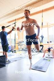 18.07.2024, Lenzerheide, Switzerland (SUI): Vincent Bonacci (USA) - Biathlon summer training, Lenzerheide (SUI). www.nordicfocus.com. © Manzoni/NordicFocus. Every downloaded picture is fee-liable.