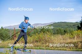 05.09.2024, Font-Romeu, France (FRA): Sebastian Samuelsson (SWE) - Biathlon summer training, Font-Romeu (FRA). www.nordicfocus.com. © Authamayou/NordicFocus. Every downloaded picture is fee-liable.