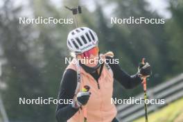 16.09.2024, Lenzerheide, Switzerland (SUI): Amy Baserga (SUI) - Biathlon summer training, Lenzerheide (SUI). www.nordicfocus.com. © Manzoni/NordicFocus. Every downloaded picture is fee-liable.