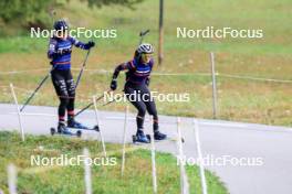 15.09.2024, Lenzerheide, Switzerland (SUI): Sophie Chauveau (FRA), Jeanne Richard (FRA), (l-r) - Sommer Nordic Event 2024, Sommer Biathlon Cup, Lenzerheide (SUI). www.nordicfocus.com. © Manzoni/NordicFocus. Every downloaded picture is fee-liable.