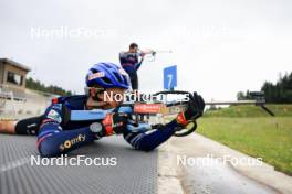 02.07.2024, Premanon, France (FRA): Oscar Lombardot (FRA) - Biathlon summer training, Premanon (FRA). www.nordicfocus.com. © Manzoni/NordicFocus. Every downloaded picture is fee-liable.