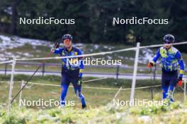 15.09.2024, Lenzerheide, Switzerland (SUI): Bogdan Tsymbal (UKR), Artem Tyshchenko (UKR), (l-r) - Sommer Nordic Event 2024, Sommer Biathlon Cup, Lenzerheide (SUI). www.nordicfocus.com. © Manzoni/NordicFocus. Every downloaded picture is fee-liable.