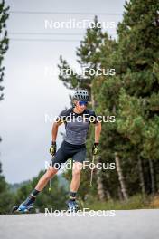 20.09.2024, Font-Romeu, France (FRA): Sam Parmantier (BEL) - Biathlon summer training, Font-Romeu (FRA). www.nordicfocus.com. © Authamayou/NordicFocus. Every downloaded picture is fee-liable.