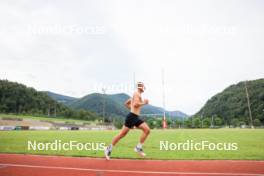 03.07.2024, Saint-Claude, France (FRA): Emilien Jacquelin (FRA) - Biathlon summer training, Premanon (FRA). www.nordicfocus.com. © Manzoni/NordicFocus. Every downloaded picture is fee-liable.