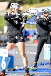 10.09.2024, Lenzerheide, Switzerland (SUI): Amy Baserga (SUI) - Biathlon summer training, Lenzerheide (SUI). www.nordicfocus.com. © Manzoni/NordicFocus. Every downloaded picture is fee-liable.