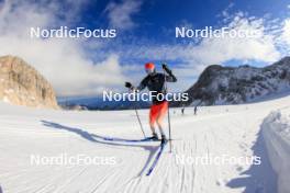 14.10.2024, Ramsau am Dachstein, Austria (AUT): Sebastian Stalder (SUI) - Biathlon summer training, Dachsteinglacier, Ramsau am Dachstein (AUT). www.nordicfocus.com. © Manzoni/NordicFocus. Every downloaded picture is fee-liable.