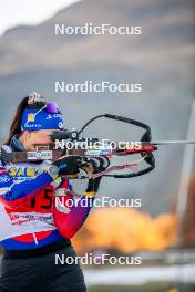 07.11.2024, Bessans, France (FRA): Chloe Bened (FRA) - Biathlon summer training, Bessans (FRA). www.nordicfocus.com. © Authamayou/NordicFocus. Every downloaded picture is fee-liable.