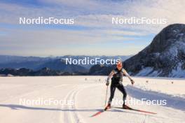 14.10.2024, Ramsau am Dachstein, Austria (AUT): Elisa Gasparin (SUI) - Biathlon summer training, Dachsteinglacier, Ramsau am Dachstein (AUT). www.nordicfocus.com. © Manzoni/NordicFocus. Every downloaded picture is fee-liable.