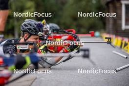 20.09.2024, Font-Romeu, France (FRA): Marek Mackels (BEL) - Biathlon summer training, Font-Romeu (FRA). www.nordicfocus.com. © Authamayou/NordicFocus. Every downloaded picture is fee-liable.