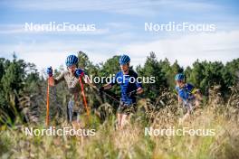 05.09.2024, Font-Romeu, France (FRA): Anton Ivarsson (SWE), Emil Nykvist (SWE), (l-r) - Biathlon summer training, Font-Romeu (FRA). www.nordicfocus.com. © Authamayou/NordicFocus. Every downloaded picture is fee-liable.