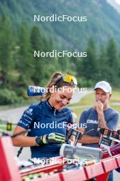 29.08.2024, Bessans, France (FRA): Gilonne Guigonnat (FRA) - Biathlon summer training, Bessans (FRA). www.nordicfocus.com. © Authamayou/NordicFocus. Every downloaded picture is fee-liable.